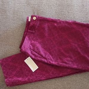Michael Kors size 14 new attacks beautiful pants burgundy color.